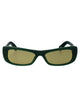Jacquemus Matte Green Acetate Sunglasses