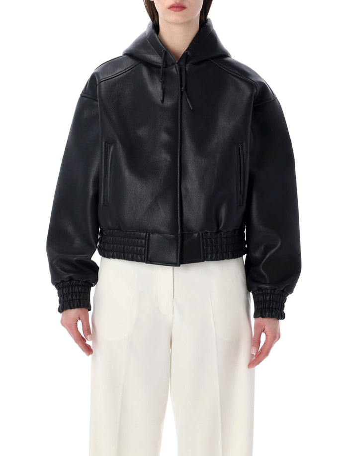 The Frankie Shop The Frankie Shop Jackson Faux Leather Bomber