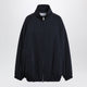 The Frankie Shop Baxter Track Jacket In Pinstriped Polyester, Navy/White