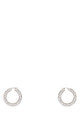 Amina Muaddi Embellished Metal Big Jaheel Earrings