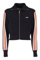 Autry Viscose Sweatshirt With Zip And Side Stripes