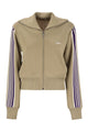 Autry Knitted Tennis-Style Zip Sweatshirt