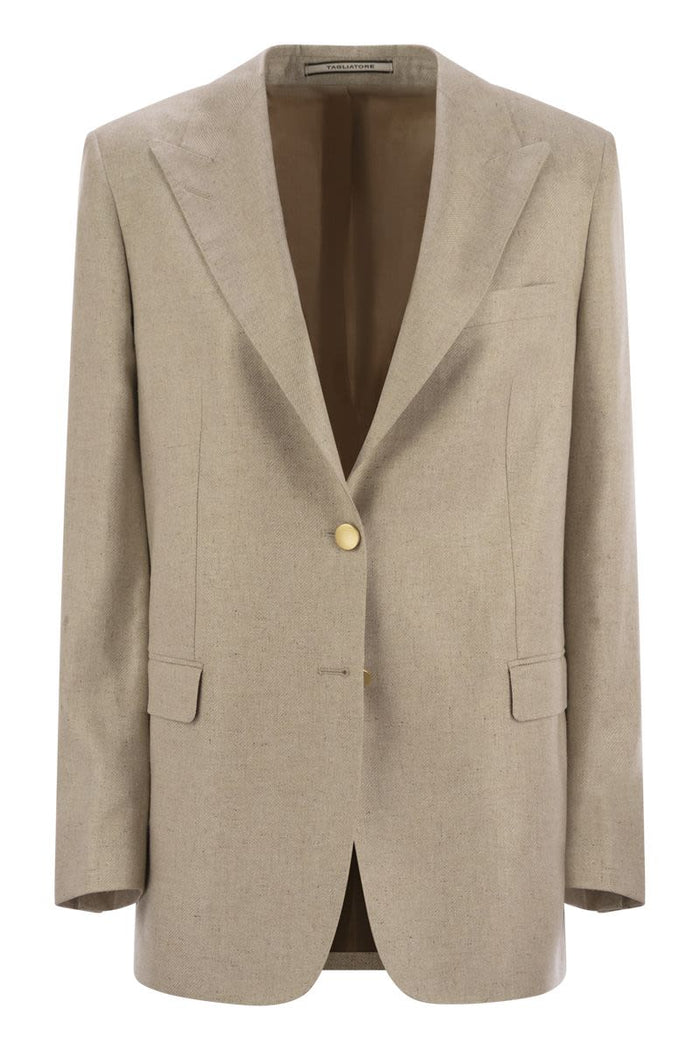 Tagliatore Two-Button Silk Jacket
