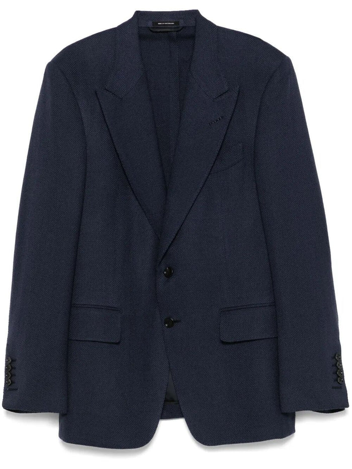 Tom Ford Basketball Weave Shelton Wool Jacket
