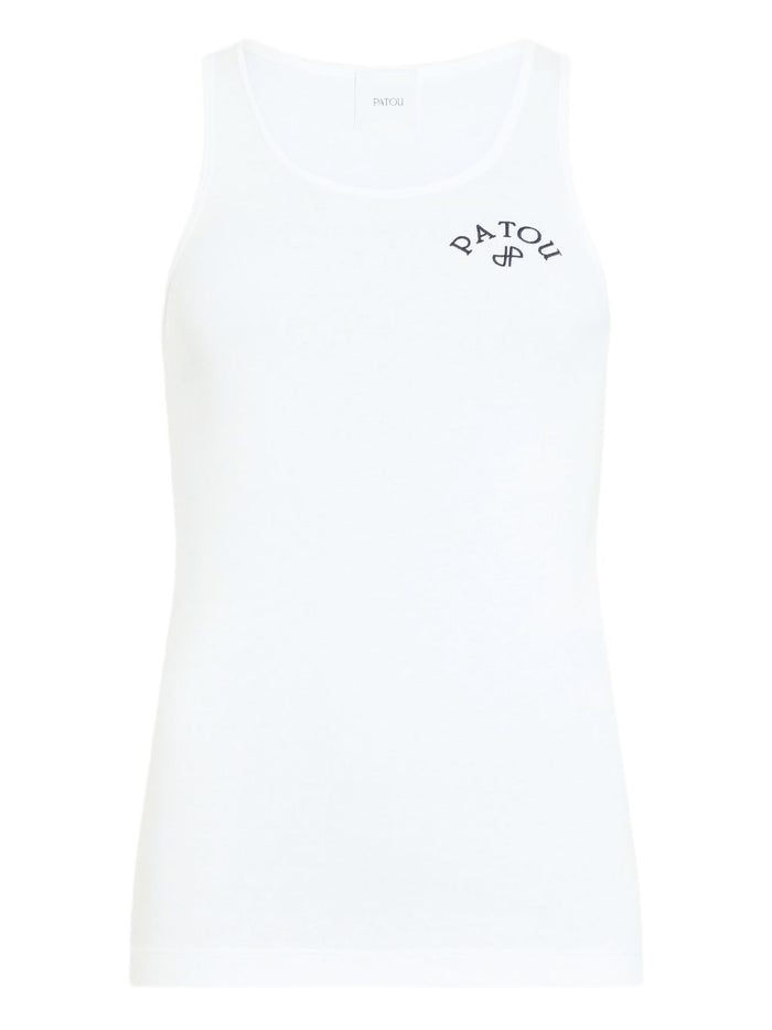 Patou Embroidered Cotton Tank Top