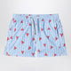 Mc2 Saint Barth Light Blue Jean Swim Shorts With Crab Print