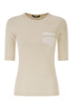 Fabiana Filippi Stretch Cotton T-Shirt With Elegant Pocket