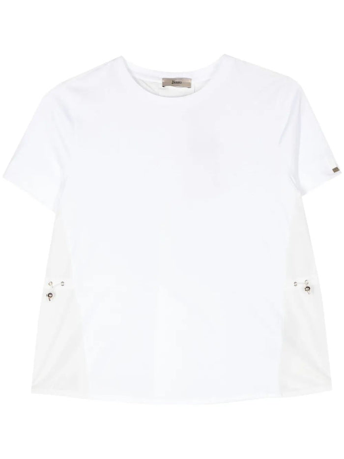 Herno White Cotton T-Shirt