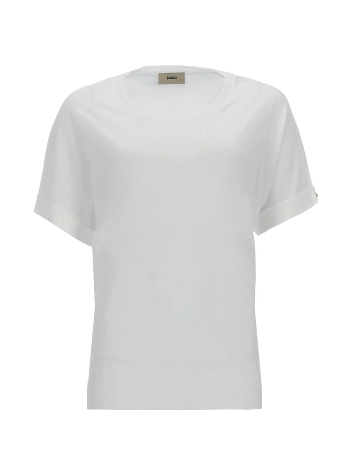 Herno Bianco Lyocell Cotton T-Shirt