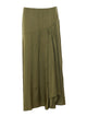 Essentiel Antwerp Olive Martini Green Jiselle Midi Skirt
