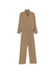 The Frankie Shop Brown Viscose Linen Jumpsuit