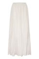 Mc2 Saint Barth Long Linen And Cotton Broderie Anglaise Skirt