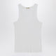 Jw Anderson White Ribbed Modal Tank Top