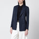 Tagliatore Navy Blue Doublebreasted Linen Jacket