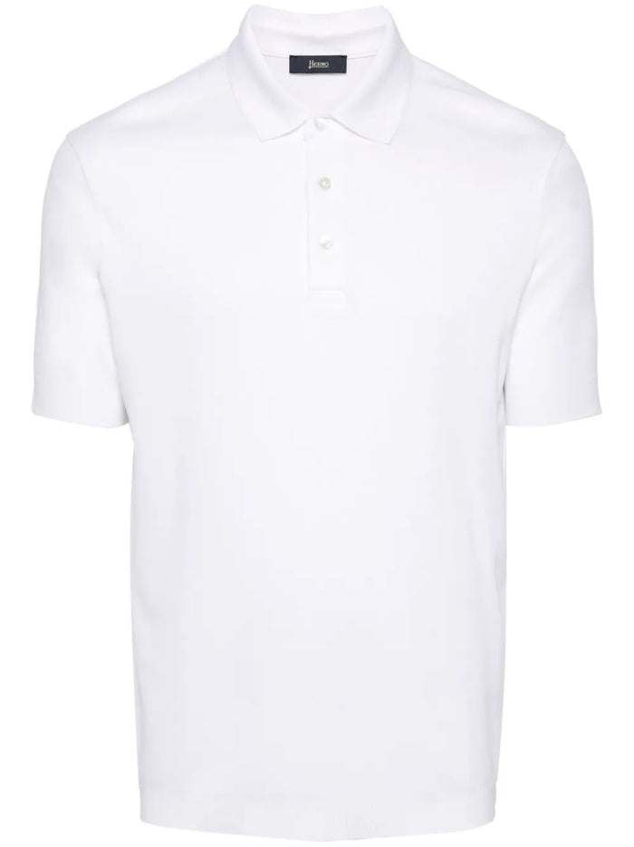 Herno Mens Knitted Polo Shirt