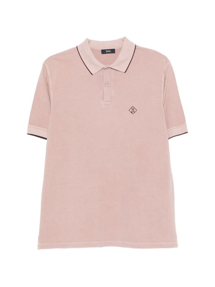 Herno Logo Cotton Polo Shirt