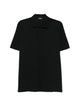 Herno Black Cotton Elastane Jersey Polo