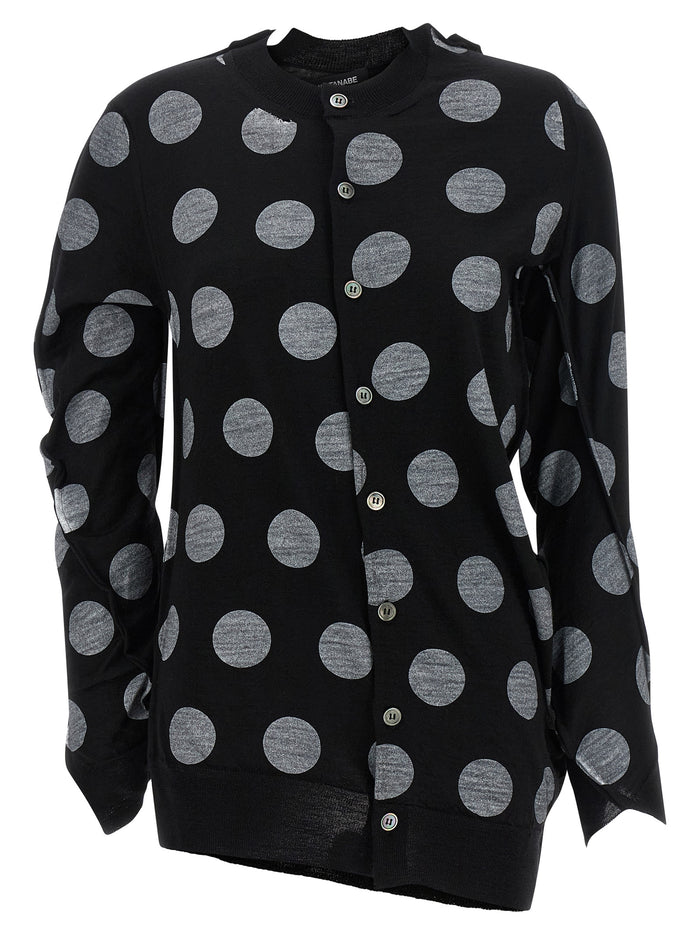 Junya Watanabe Polka Dot Maxi Cardigan