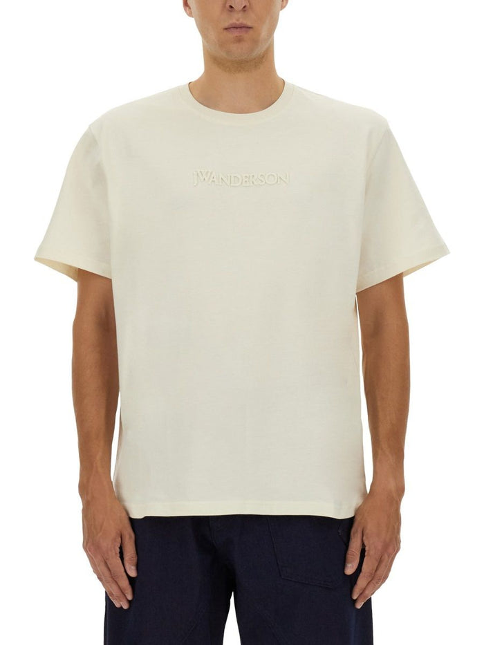 Jw Anderson Tshirt With Embroidered Logo