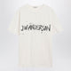 Jw Anderson Circular T-Shirt In Ecru Cotton