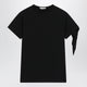 Jw Anderson Knotted-Sleeve Jersey T-Shirt In Black Cotton