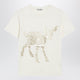 Jw Anderson Animal Stars Graphic T-Shirt In Cotton Jersey, Ecru