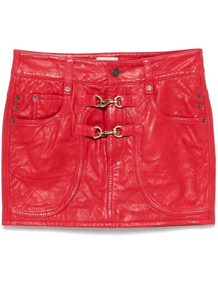 Isabel Marant Red Lamb Leather Paulina