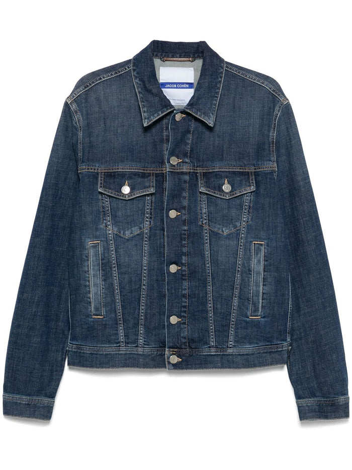 Jacob Cohen Medium Blue Cotton Elastane Outerwear