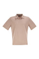 Herno Cotton Jersey Polo Shirt With Open Collar