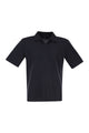 Herno Cotton Jersey Polo Shirt With Open Collar