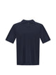 Herno Navy Blue Cotton Derby Polo T-Shirt