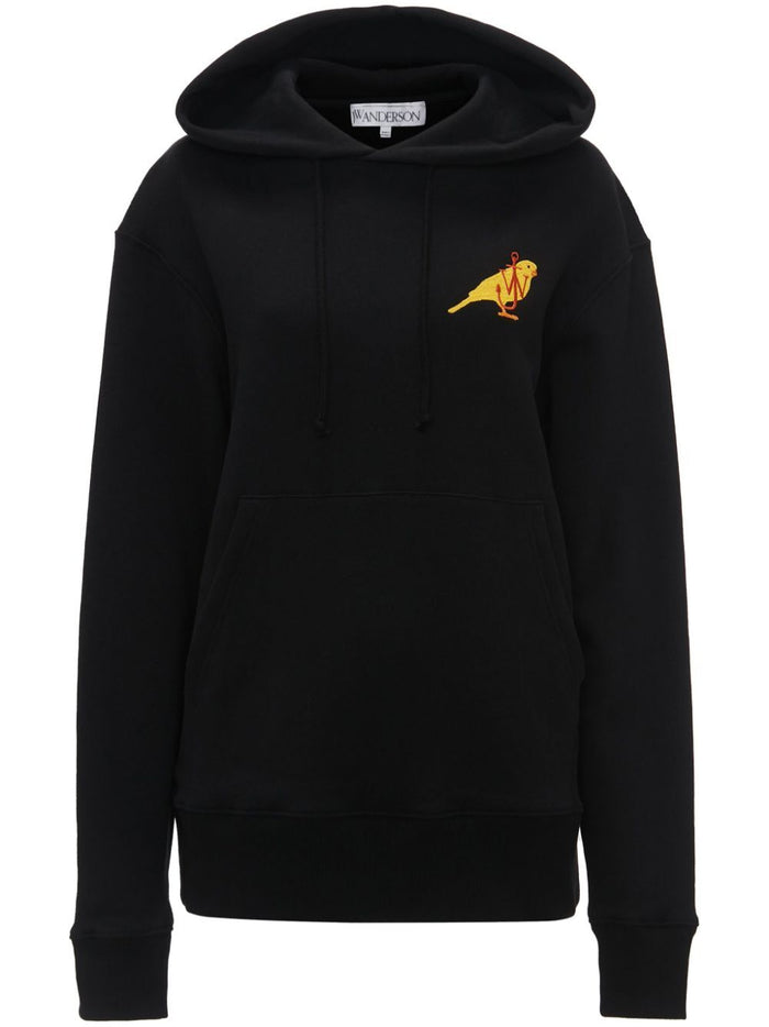 Jw Anderson Canary Embrodery Logo Sweat