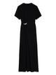 Zadig&Voltaire Sport Dress With Black Slit And Wing Brooch