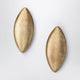 Jacquemus Skirt-Style Earrings In Gold-Plated Copper
