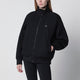 Adidas Originals Oversize Nylon Oversized Bomber Jacket In Black Nylon
