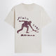 Adidas X Brain Dead Ivory Cotton T-Shirt With Logo