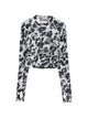 Adidas By Stella Mccartney Animal Pattern Cropped Top