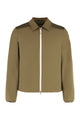 Moncler Quilted Seersucker Shirt With Zip