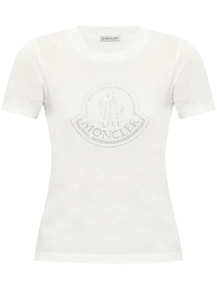 Moncler Crystal Logo T-Shirt