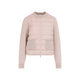 Moncler Light Beige Virgin Wool Polyester Cardigan