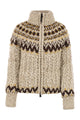 Moncler Grenoble Girose Cardigan With Zip In Wool Blend