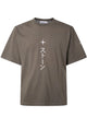 Stone Island Combed Organic Cotton Jersey "Island" Print Garment Dyed Ss T-Shirt
