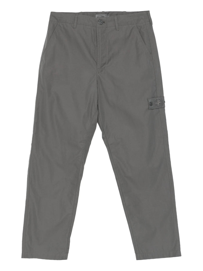 Stone Island Dark Grey Cotton Pants