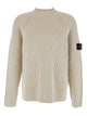 Stone Island Ribbed Sweater With High Neck