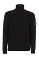 Stone Island Ribbed Wool Turtleneck Pullover