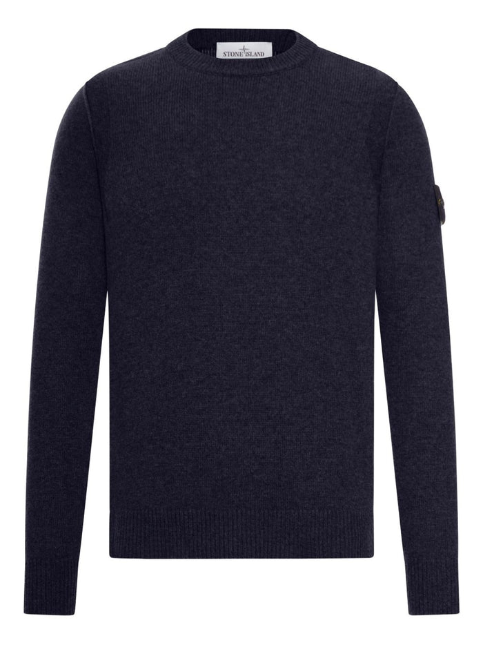 Stone Island Blue Lana Sweater