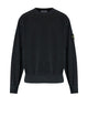 Stone Island Stone Island Black Sweatshirt With Logo Patch