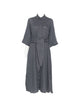 Archivio 67 Linen Chemisier Dress