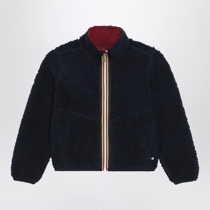 K-Way Pascal Reversible Sherpa Jacket Blue/Red
