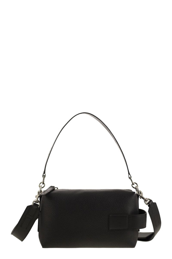 Hogan Script Mini Leather Top Box